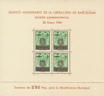 AYUNTAMIENTO DE BARCELONA. ** MNH 60/61 Hojas Bloque. MAGNIFICAS. (Edifil 2017: 25€) - Barcelona