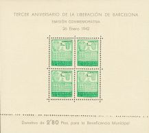 AYUNTAMIENTO DE BARCELONA. ** MNH 38/39 Hojas Bloque. MAGNIFICAS. (Edifil 2017: 86€) - Barcelone