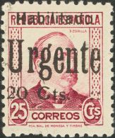 EMISIONES LOCALES PATRIOTICAS. Valencia. ** MNH 4 20 Cts Sobre 25 Cts Carmín. MAGNIFICO. (Edifil 2011: +45€) - Nationalistische Ausgaben