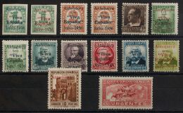 EMISIONES LOCALES PATRIOTICAS. * MH 1hcc/18hcca Serie Completa, Diecinueve Valores (a Falta Del 2 Hccb, 7 Hhc, 9 Hcc, 13 - Emisiones Nacionalistas