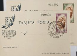 ENTEROS POSTALES. º EP88/89 Tarjetas Entero Postales. Matasello Del Congreso Internacional De Filatelia De 1960, En - Sonstige & Ohne Zuordnung
