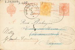 ENTEROS POSTALES. SOBRE EP53, 271 1923. 10 Cts Naranja Sobre Tarjeta Entero Postal De VENTA DE BAÑOS (PALENCIA) A - Other & Unclassified