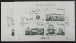 2º CENTENARIO. Pruebas De Lujo. ** MNH 12/13P Pruebas De Lujo. ESPAMER 87. MAGNIFICAS. (Edifil 2017: 60€) - Autres & Non Classés