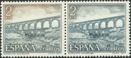 2º CENTENARIO. ** MNH 2418ef 2 Pts Castaño Y Gris, Pareja. Variedad Un Sello A FALTA DEL COLOR CASTAÑ - Autres & Non Classés