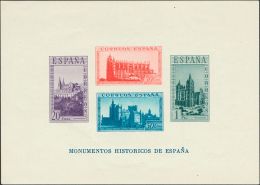 ESTADO ESPAÑOL. Monumentos. ** MNH 848 Hoja Bloque. SIN DENTAR. MAGNIFICA. (Edifil 2017: 225€) - Andere & Zonder Classificatie