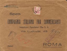 ESTADO ESPAÑOL. Cid, Cifras E Isabel. SOBRE 829 1938. 4 Pts Carmín. Correo Aéreo De SEVILLA A ROMA - Autres & Non Classés