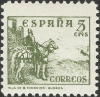 ESTADO ESPAÑOL. Cid, Cifras E Isabel. * MH 816ec 5 Cts Verde. CAMBIO DE COLOR. MAGNIFICO. (Edifil 2015: 90€) - Altri & Non Classificati