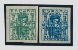 ESTADO ESPAÑOL. Escudo De España. ** MNH NE56/57 Serie Completa (goma No Original). NO EMITIDA. MAGNIFICA. - Otros & Sin Clasificación