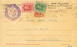 SIGLO XX. Alfonso XIII. Vaquer. SOBRE 312, 314 1929. 5 Cts Carmín Y 10 Cts Verde Sobre Tarjeta Entero Postal De C - Autres & Non Classés