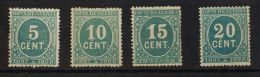 ALFONSO XIII. Alfonso XIII. Cifras. * MH 232/35 Serie Completa. BONITA. (Edifil 2017: 758,5€) - Andere & Zonder Classificatie