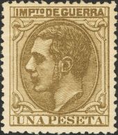 ALFONSO XII. Alfonso XII. 1 De Mayo De 1879. * MH NE9 1 Pts Verde Oscuro. NO EMITIDO. MAGNIFICO. (Edifil 2017: +48€ - Other & Unclassified