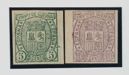 I REPUBLICA. Escudo De España. */(*) 154/55s Serie Completa, Borde De Hoja (leve Adelgazamiento Sin Importancia). - Autres & Non Classés