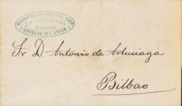 I REPUBLICA. Alegoría De España. SOBRE 1873. BAYONA (FRANCIA) A BILBAO. Marca NAVEGACION POR BUQUES DE VAP - Andere & Zonder Classificatie