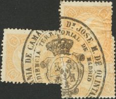 ISABEL II. Isabel II. 1 De Enero De 1865. 1ª Emisión Dentada. º 79A 2 Reales Castaño Amarillo (t - Other & Unclassified