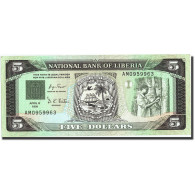 Billet, Liberia, 5 Dollars, 1991, 1991-04-06, KM:20, NEUF - Liberia