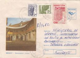 60480- BRASOV CETATE RESTAURANT, TOURISM, REGISTERED COVER STATIONERY, 1993, ROMANIA - Hotel- & Gaststättengewerbe