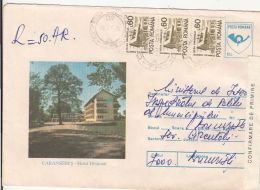 60488- CARANSEBES TIBISCUM HOTEL, TOURISM, REGISTERED COVER STATIONERY, 1990, ROMANIA - Hotel- & Gaststättengewerbe