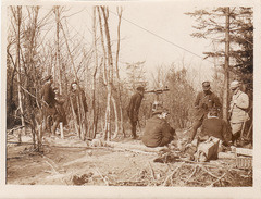 Photo Février 1915 Secteur TRESAUVAUX - Cote Des Hures, Soldat Français Avec Une Longue Vue, 366ème RI (A171, Ww1, Wk 1) - Weltkrieg 1914-18