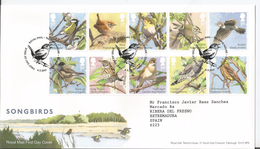 Great Britain 2017 - Songbirds FDC - First Day Cover - 2011-2020 Ediciones Decimales