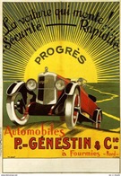 Automobiles P.-Génestin & Cie. A Fourmies - Nord 1920s - Postcard - Poster Reproduction (N) - Publicité