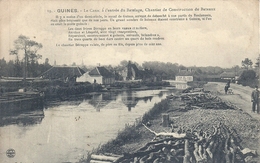 PAS DE CALAIS - 62 - GUINES - Le Canal à L'entrée Du Battelage - Chantier De Construction De Bâteaux - Guines