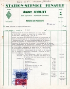 1967 - Facture De Garage - Type "Médaillon De Daucy" - Timbres 1,50fr Bleu + 0,25fr Rouge - Autres & Non Classés