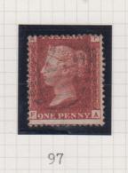 Penny Red (Plate Numbers) - Queen Victoria - Oblitérés