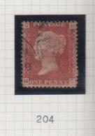 Penny Red (Plate Numbers) - Queen Victoria - Oblitérés