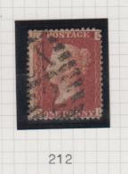 Penny Red (Plate Numbers) - Queen Victoria - Oblitérés