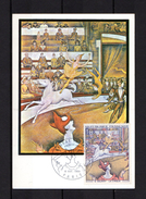 🎪 " LE CIRQUE De SEURAT "  Sur Carte Maximum De France De 1969 N° YT 1588A. Parfait état. CM - Cirque