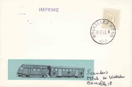 Ambulant : Brief Met PZ (B)  AMBULANT / TREINPOST " BRUSSEL - MONS  / 24.7.63.   / 7 PUNTEN" - Ambulanti