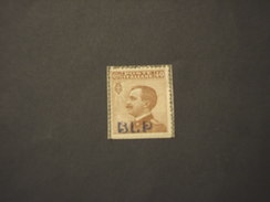 ITALIA REGNO -  B.L.P. - 1921  RE 40 C., Soprastampa Azzurro Nera - NUOVO Su Frammentino - Timbres Pour Envel. Publicitaires (BLP)