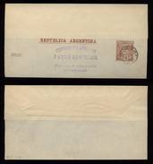 Argentina 1892 Wrapper To CENTRO FILATELICO Pablo Gewelke - Lettres & Documents