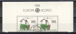 Azoren / Azores / Acores 1988 EUROPA Paar Aus Block/pair From Bloc Gestempelt/used - 1988