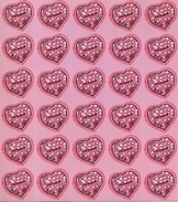 Planche De 30 Timbres** Adhésifs De 2005 "0,53 € - Coeurs Saint-Valentin - Cacharel" - Volledige Vellen