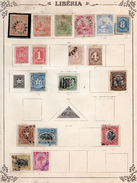 LIBERIA...AFRIQUE...LOT DE 129 TIMBRES..CERTAIN DE BONNES COTES...VOIR LES 7 SCANS - Liberia