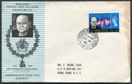 1966 Hong Kong Churchill 10c Tsuen Wai Cover - Storia Postale