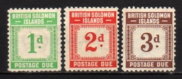 SOLOMON ISLANDS - 1940 Scott# J1+J2+J3 * SERVICE - Salomonen (...-1978)