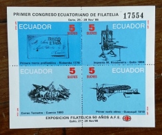 EQUATEUR Avions, Avion, Airplane. Yvert BF 68 ** MNH  Dentelé, Perforate. - Flugzeuge