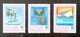 EQUATEUR Avions, Avion, Airplane. Bateaux, Aigle.  Yvert N° 1085/87 ** MNH  Dentelé, Perforate. - Flugzeuge