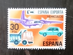 ESPAGNE Avions, Avion, Autos, Cars, Airplane. Yvert N° 2256** MNH  Dentelé, Perforate. - Flugzeuge