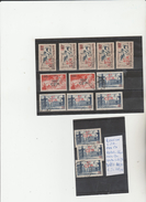 TIMBRES France REUNION ET CFA PA   Oblitérés  NR VOIR SUR PAPIER AVEC TIMBRES COTE 113.10€ - Luchtpost