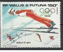 WALLIS ET FUTUNA N° 425  1992 Neuf Sans Charnière MNH  - Saut à Ski Sport - Ungebraucht