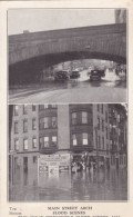 Springfield Massachusetts, 1936 Flood Scenes Main Street Arch & Business District C1930s Vintage Postcard - Springfield