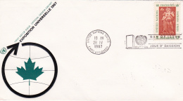 FDC  Expo Universelle Canada 28. IV. 1967 - 1961-1970