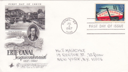 FDC  Erie Canal Sesquicentennial 1817-1967 / Rome 4 Jul 1967 - 1961-1970