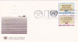 FDC  Official Geneva Cachet - 24 Oct 1967 - 1961-1970