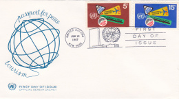 FDC  Passport For Peace Tourism - 19 Jun 1967 - 1961-1970