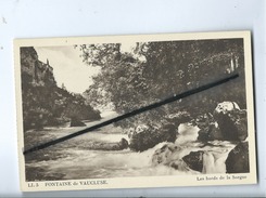 CPA  Provenant D'un Carnet - Fontaine De Vaucluse  -  Les Bords De La Sorgue - Sorgues