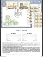 EUROPA - Castles  Estonia 2017 2 Stamps Presentation Card (engl) Mi 890-91 - 2017